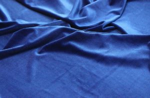 Ткань бархат для штор стрейч цвет синий